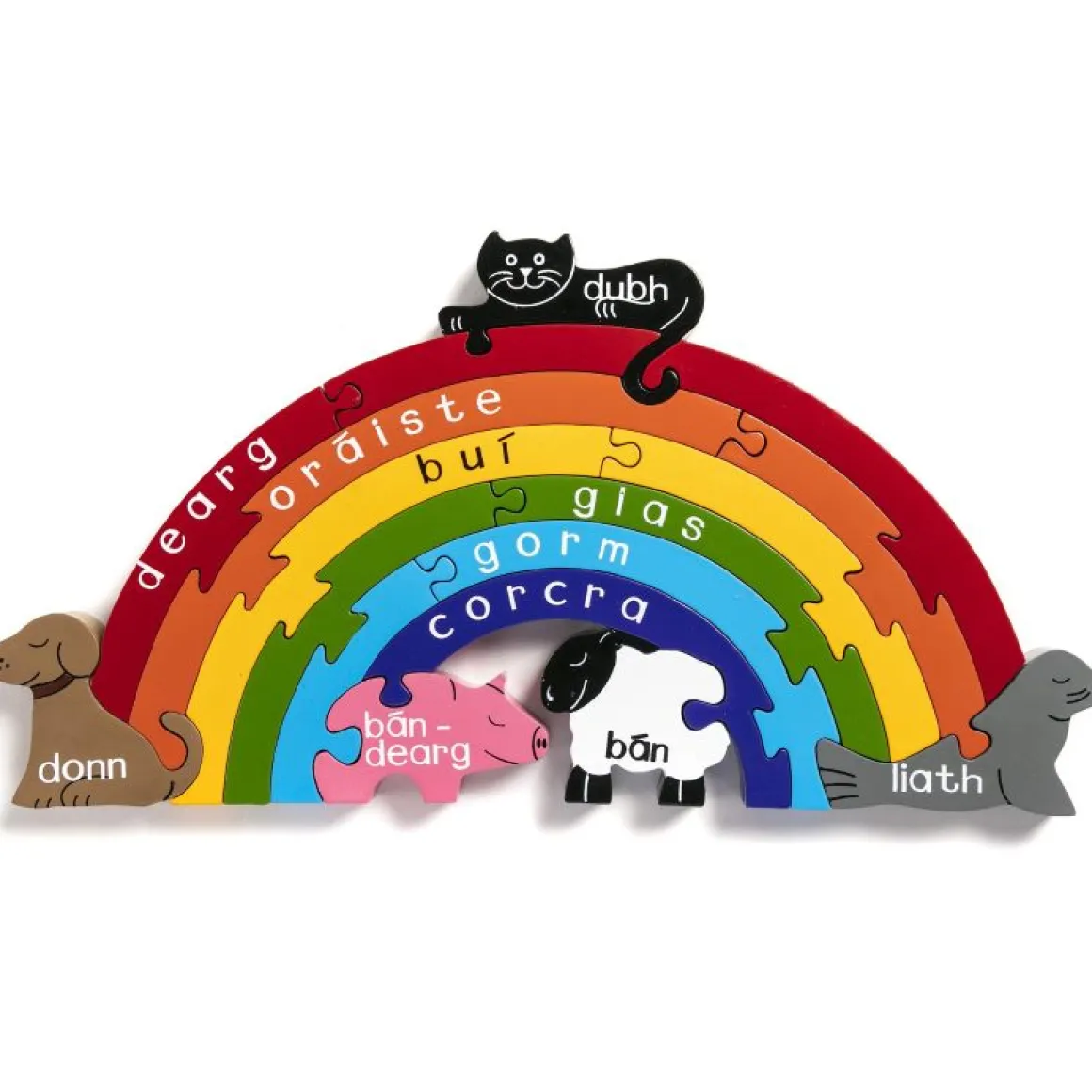 Alphabet Jigsaws | Rainbow in Irish Jigsaw Puzzle