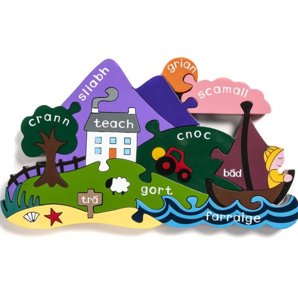 Alphabet Jigsaws Radharc as Gaeilge