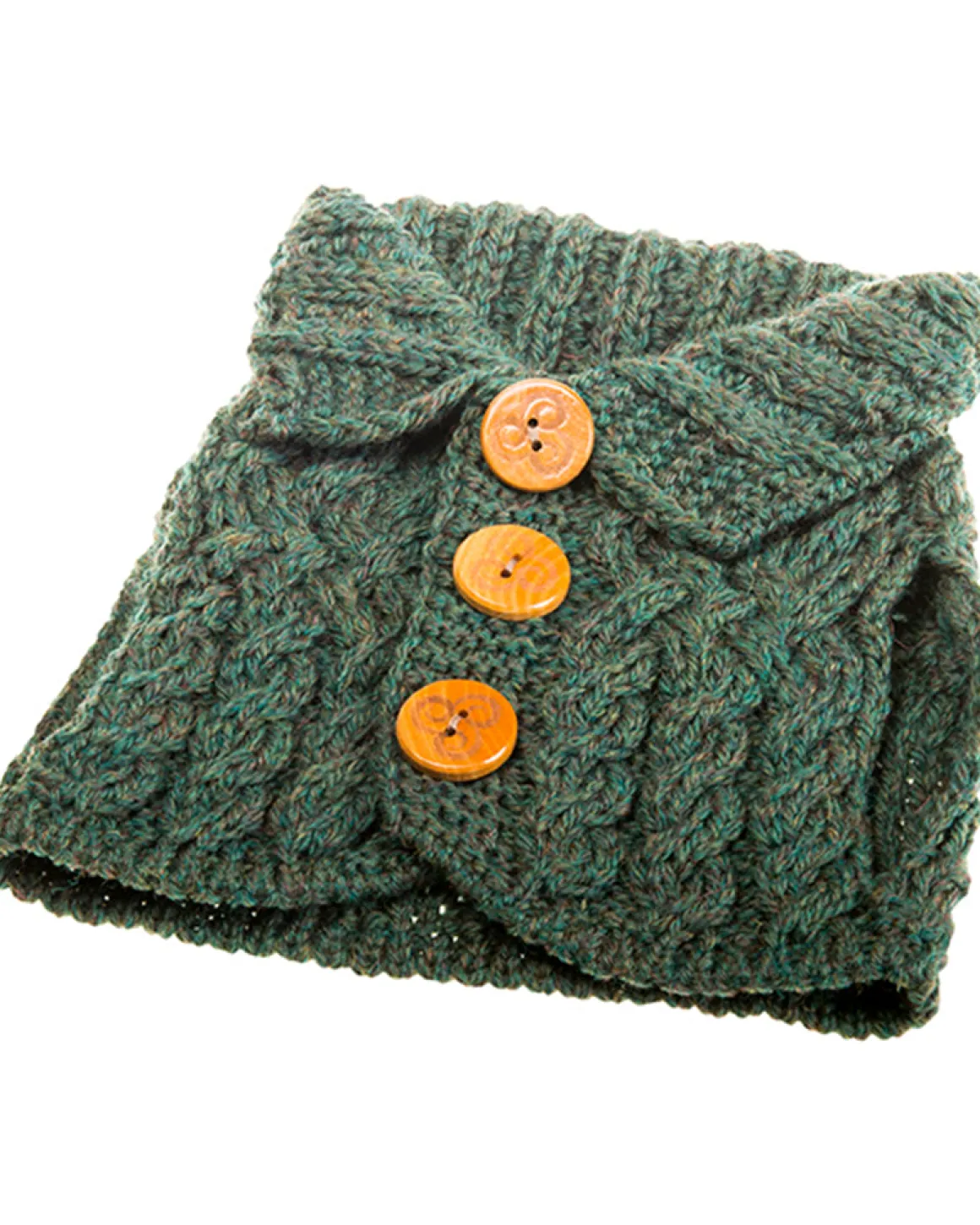 Aran Cardigan Tea Cosy , Connemara Green