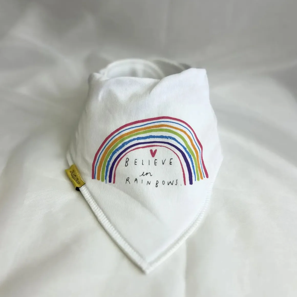 Babyboo Believe in Rainbows Bib