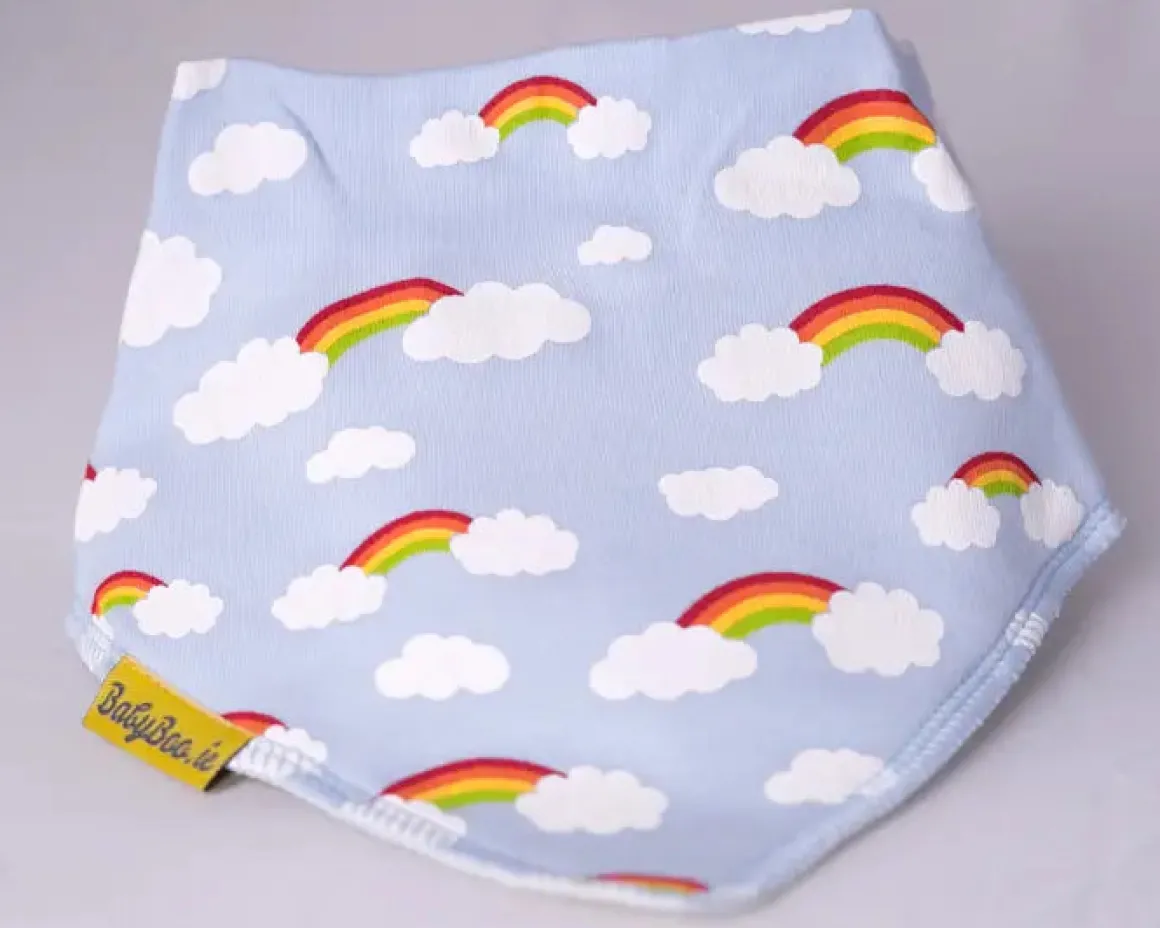 Babyboo Rainbows Bandana Bib