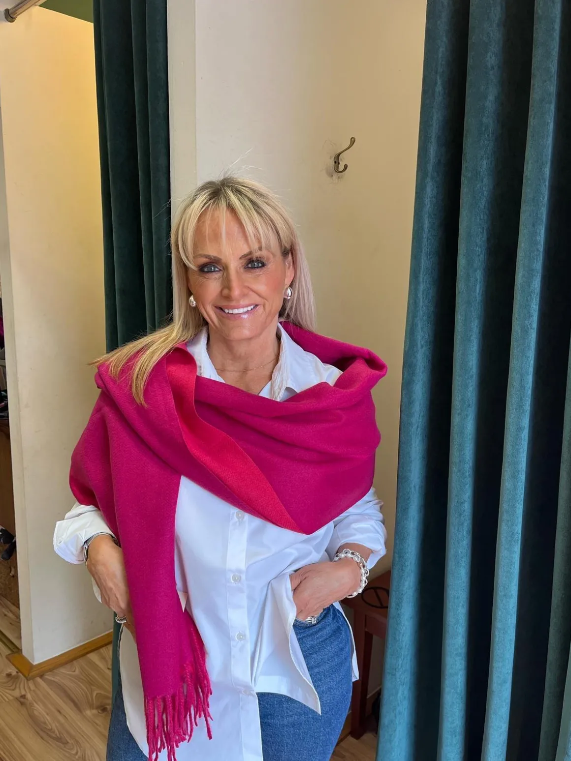 Cashmere Blend Scarf - Fuschia