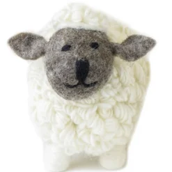 Erin Knitwear | Knitted Sheep Collectible White Small
