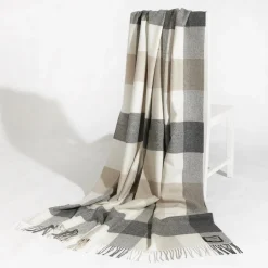Foxford Classic Check Lambswool Throw