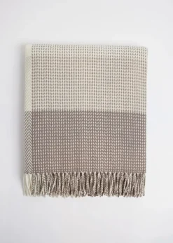Foxford Dun Briste Herringbone Throw