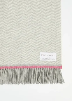 Foxford Lily Cashmere and Lambswool Throw