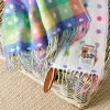 Foxford Rainbow Spot Lambswool Baby Blanket