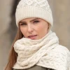 Hearts Scarf , Natural