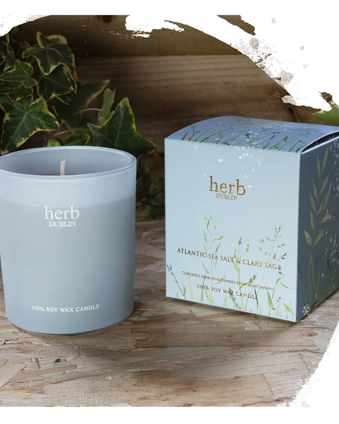 Herb Dublin | Atlantic Sea Salt and Clary Sage Candle