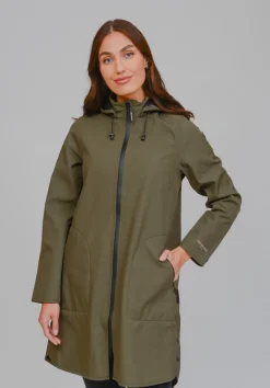 Ilse Jacobsen Rain128 Coat , Army Green