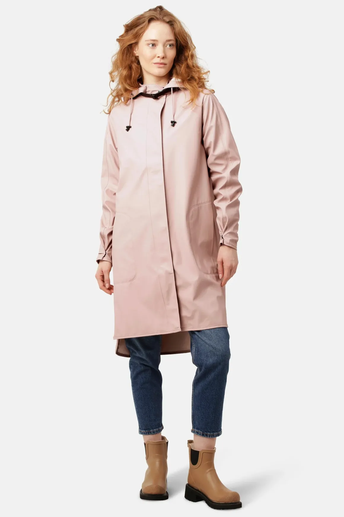 Ilse Jacobsen Rain71 Coat , Adobe Rose