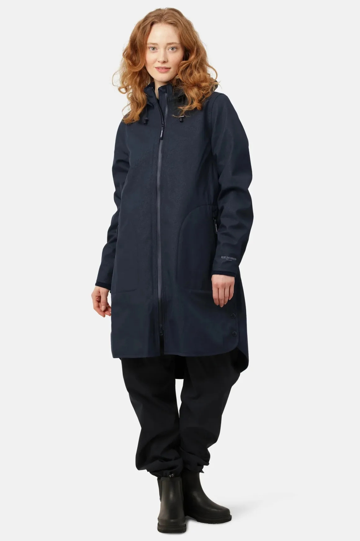 Ilse Jacobsen Raincoat - Rain128 , Dark Indigo