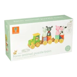 Irish Creative Stamping Farm Animal Puzzle Train