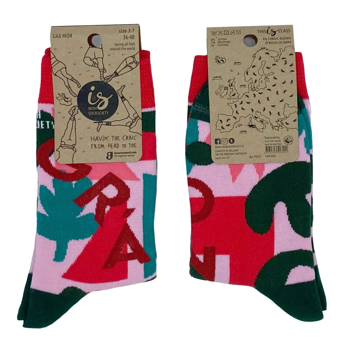 Irish Sockciety Grá Mór Socks