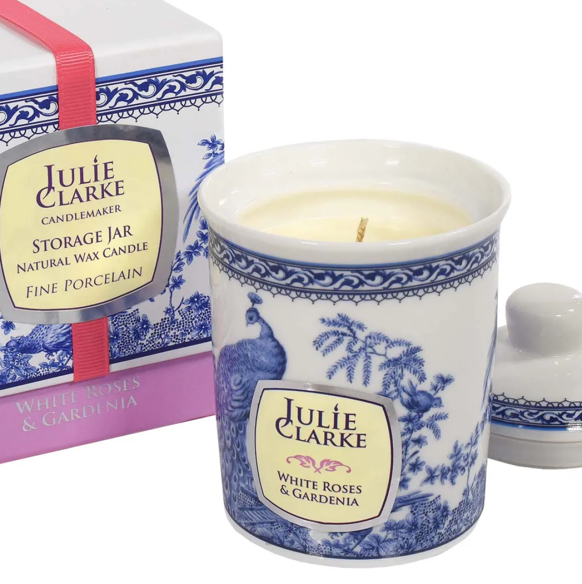 Julie Clarke | White Rose and Gardenia Storage Jar Candle 150g