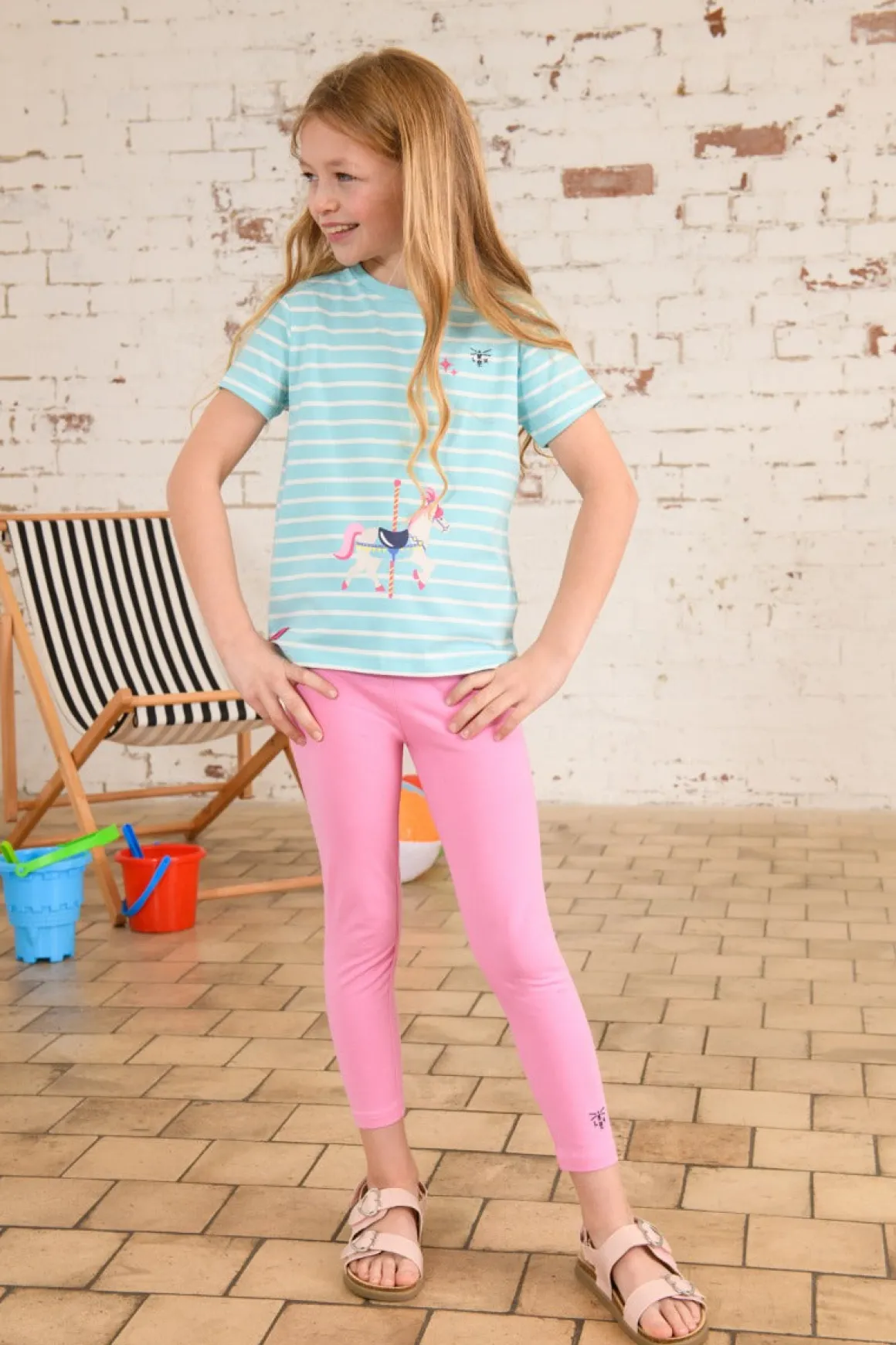 Lighthouse | Mollie Cotton Leggings | Soft Pink