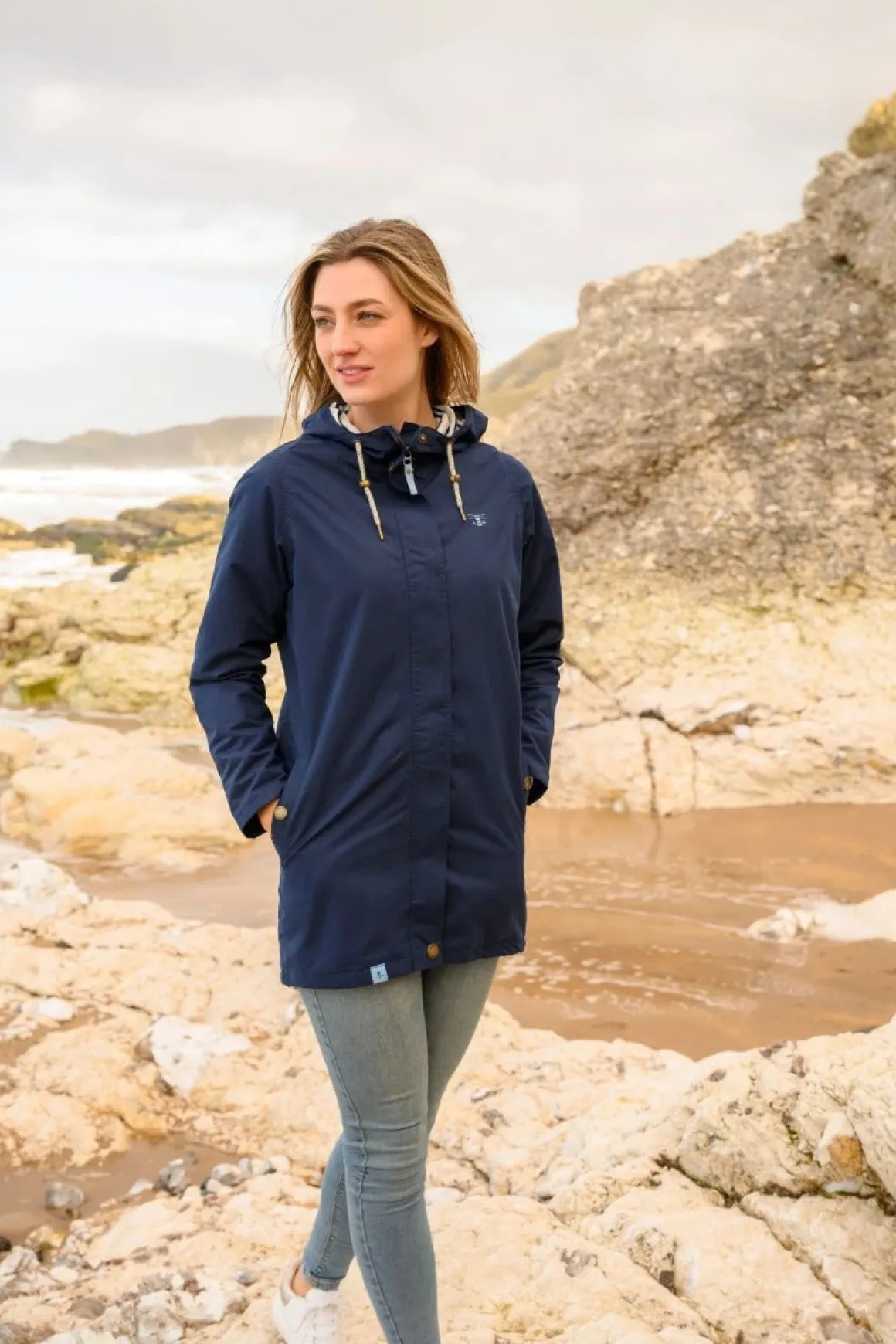 Lighthouse| Beachcomber Jacket Long -Navy