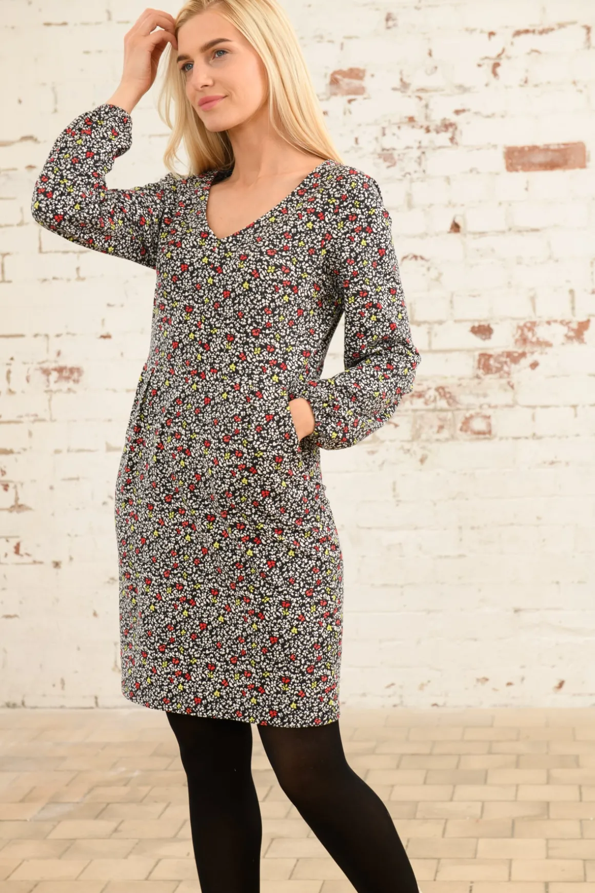 Lighthouse Isla Print Dress , Red Apple