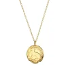 Loinnir Jewellery 3 Pence Coin Necklace , Gold