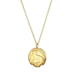 Loinnir Jewellery 3 Pence Coin Necklace , Gold