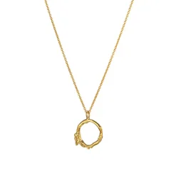 Loinnir Jewellery Irish Shrubbery Necklace , Gold Vermeil