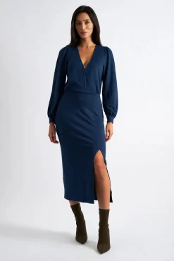 Louche Karen Brushed Midi Dress