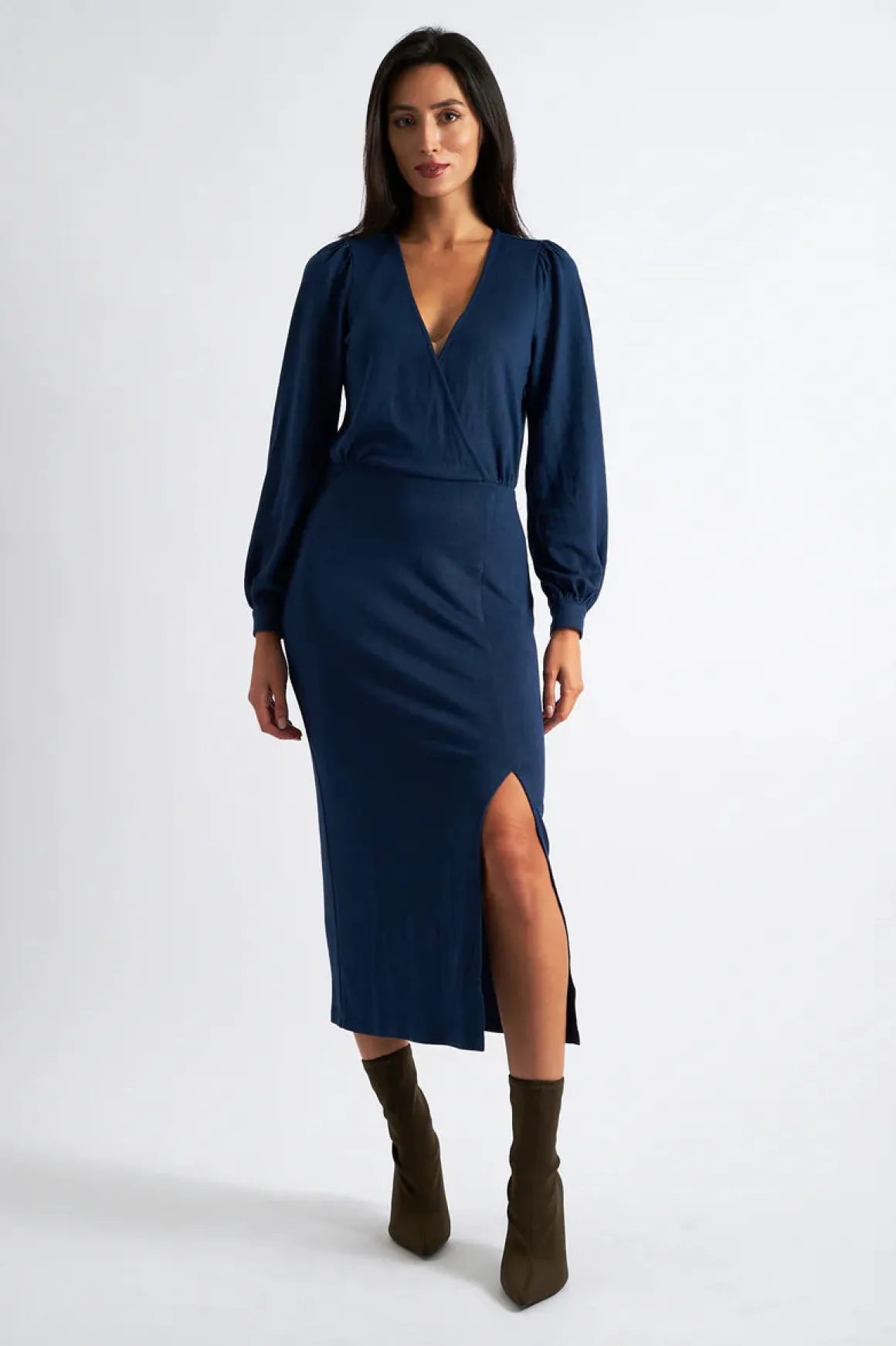 Louche Karen Brushed Midi Dress