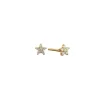 Mary-K Gold Crystal Star Studs