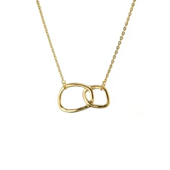 Mary-K Gold Double Oval Necklace