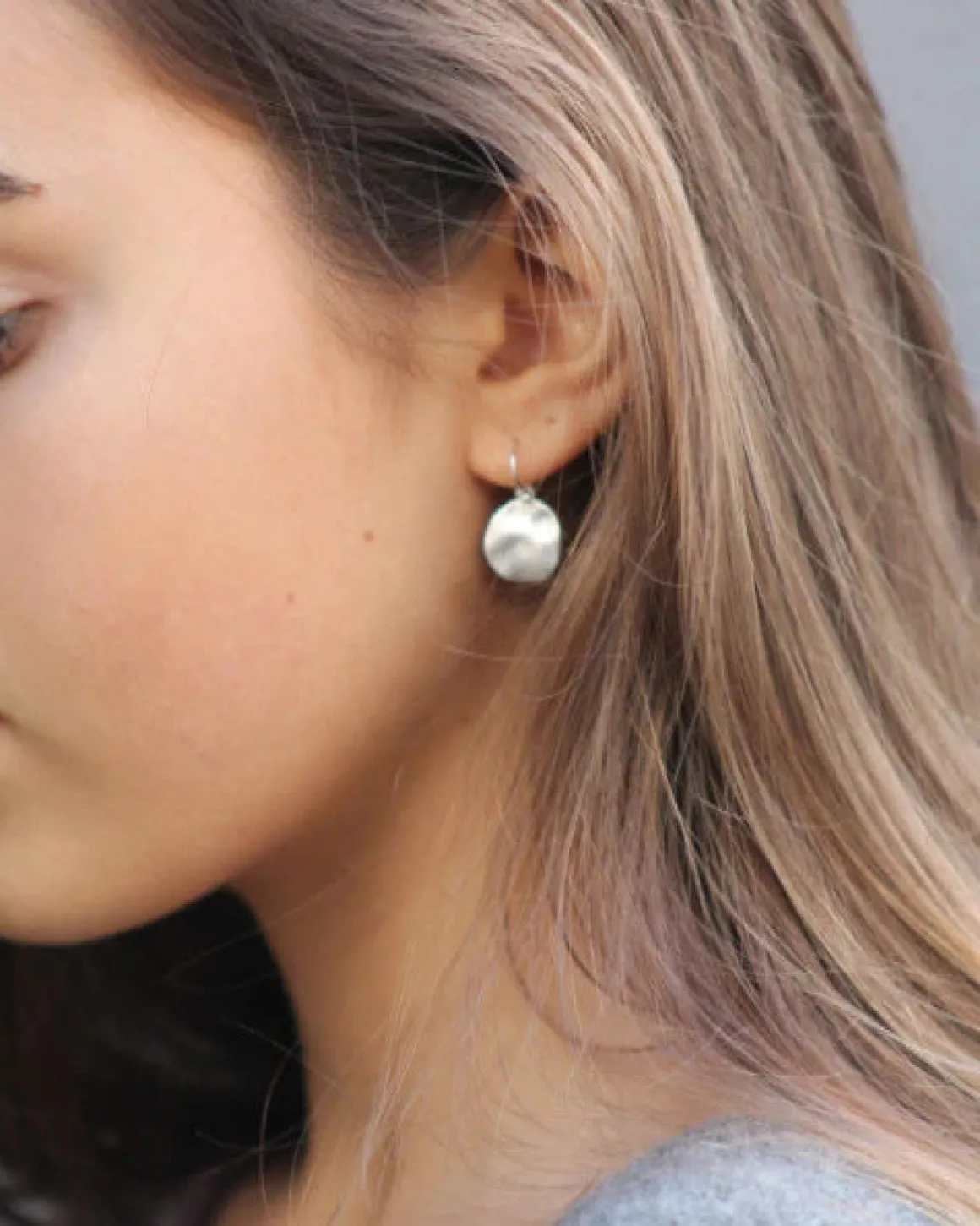 Mary-K Silver Cornflake Earrings