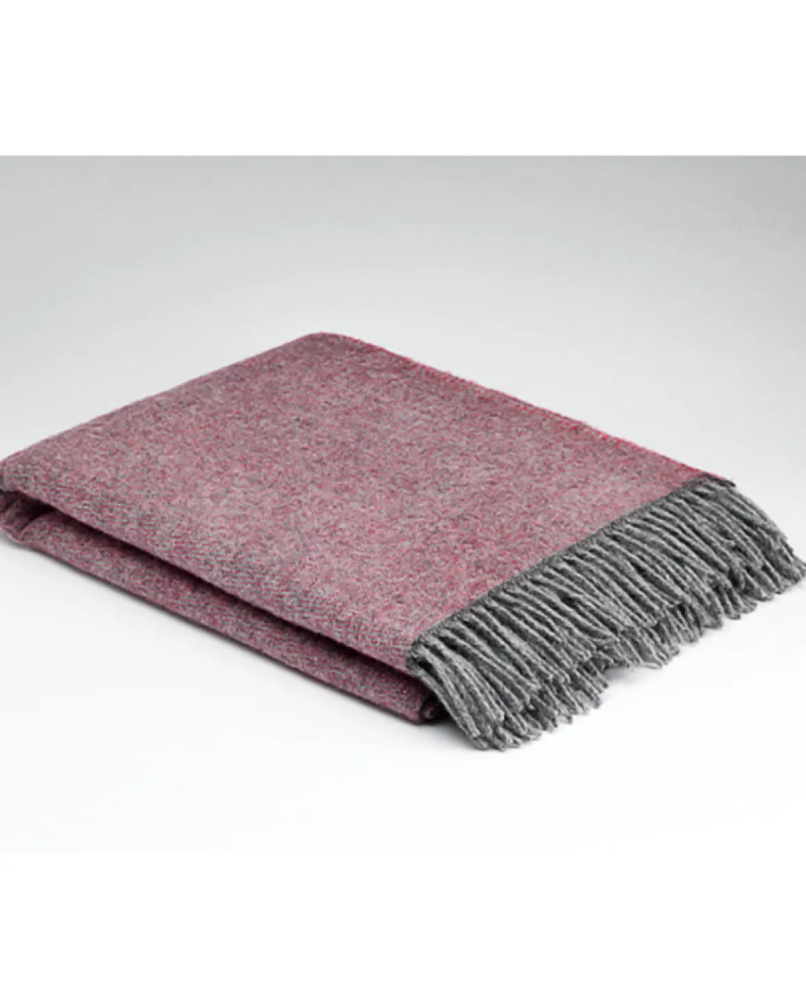 McNutt of Donegal Cosy Throw , Rose Pink