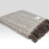 McNutt of Donegal Heritage Tweed Throw , Oatmeal