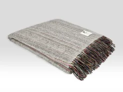 McNutt of Donegal Heritage Tweed Throw , Oatmeal