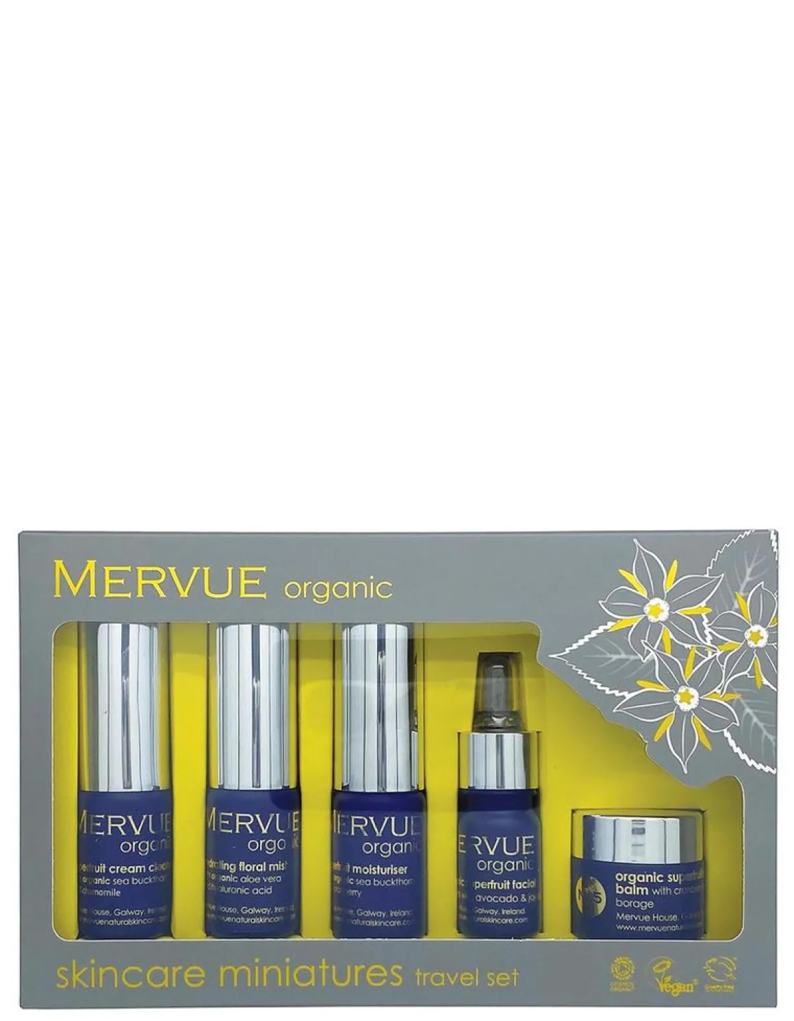 Mervue Organic Skincare Minatures Travel Set