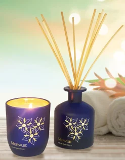 Mervue Organic Skincare Rose Geranium Candle