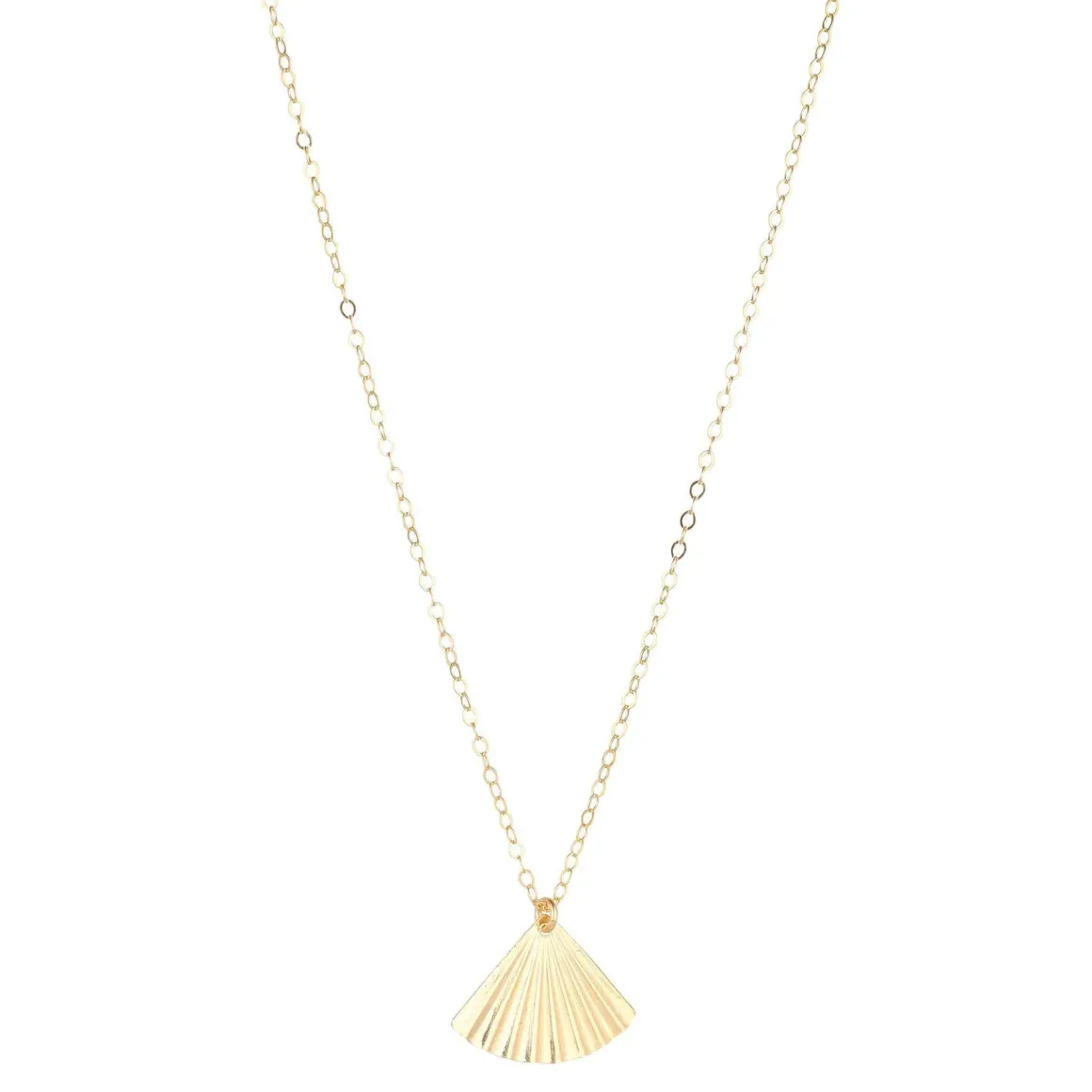 MoMuse Gold Filled Fan Pendant