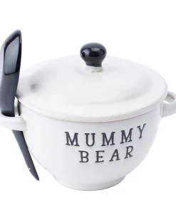 Mummy Bear Porridge Bowl With Spoon Set