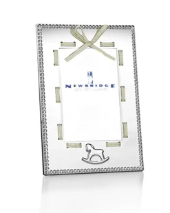 Newbridge Silverware | Baby Frame White Ribbon 4x6