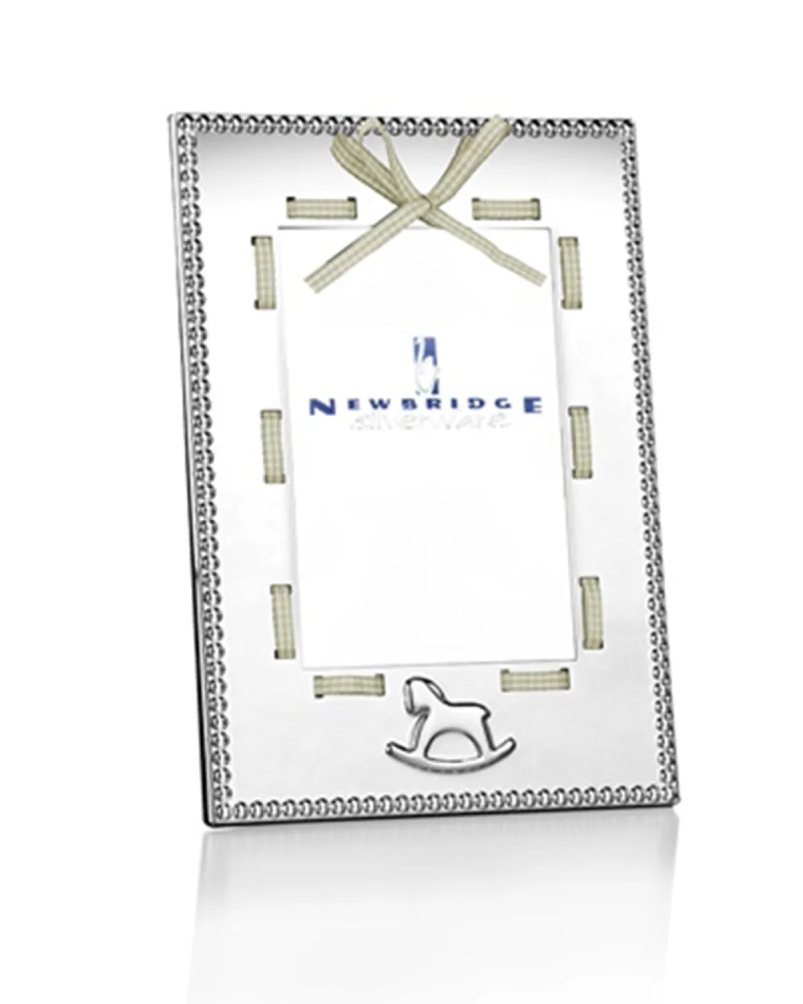 Newbridge Silverware | Baby Frame White Ribbon 4x6