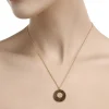 Newbridge Silverware | Circular Brown Stone Pendant