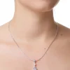 Newbridge Silverware | Drop Pendant Clear Stone