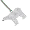 Newbridge Silverware | Polar Bear with Clear Stones Tree Decoration