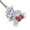 Newbridge Silverware | Teddy Bear Candy Cane Christmas Tree Decoration