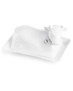 Newbridge Silverware | Whiteware Cow Butterdish
