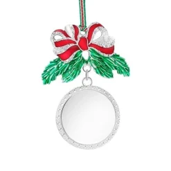 Newbridge Silverware |Bow with Pine Leaves Christmas Tree Decoration
