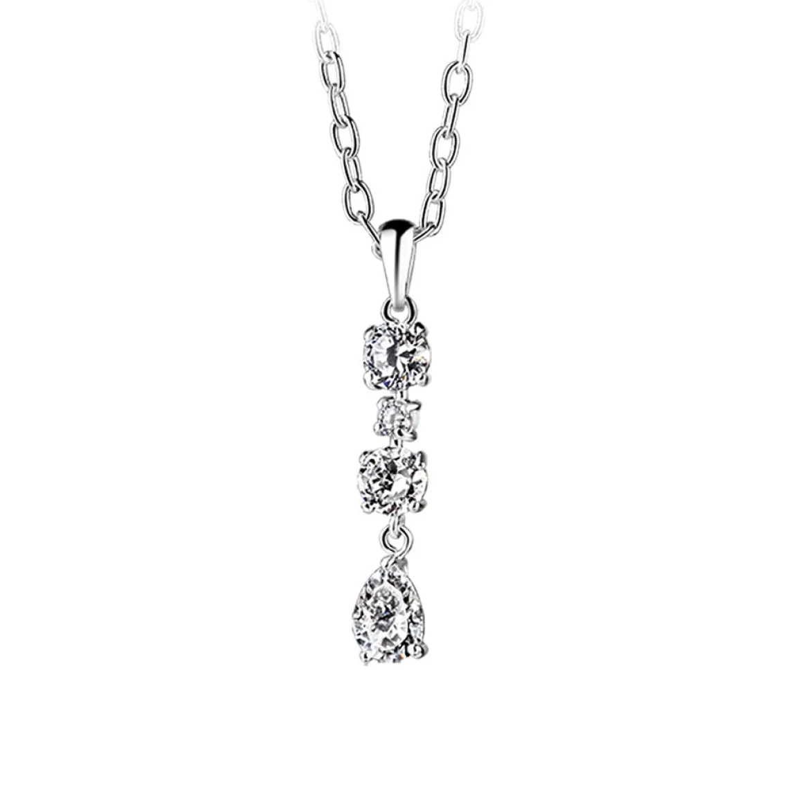 Newbridge Silverware Multidrop Pendant Clear
