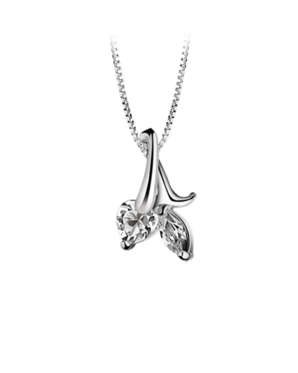 Newbridge Silverware Pendant with Clear Stones