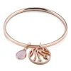 Newbridge Silverware Rose Gold Wish Bangle