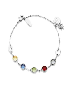 Newbridge Silverware Silver Bracelet with Multi Stone