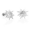 Newbridge Silverware Silver Sun Stud Earrings